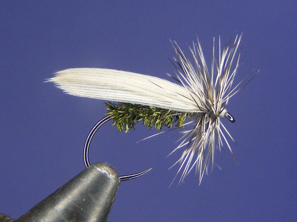 Sedge dry fly with peacock herl body and mallard wing - How to tie fly ...